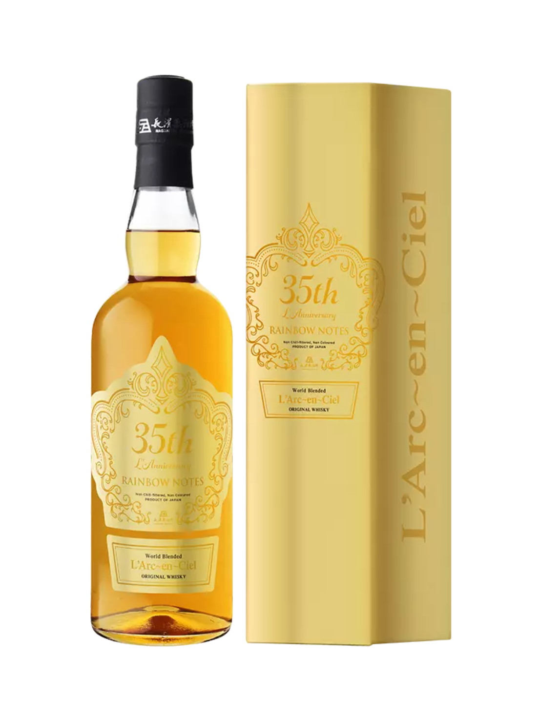 〔2026年5月下旬発送予定〕〔予約商品〕ラルク アン シエル 35th ラニバーサリー ウイスキー レインボーノーツ L'Arc-en-Ciel 長濱蒸溜所 700ml 47%