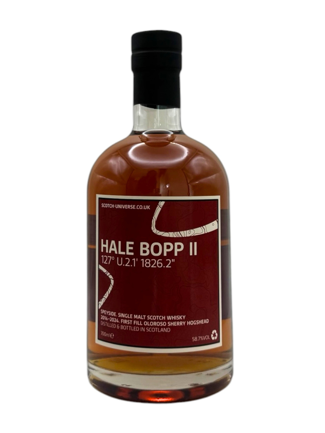 〔2025年5月発売〕スコッチユニバース ヘールボップ Ⅱ 2014 127° U.2.1' 1826.2" HALE BOPP 700ml 58.7%