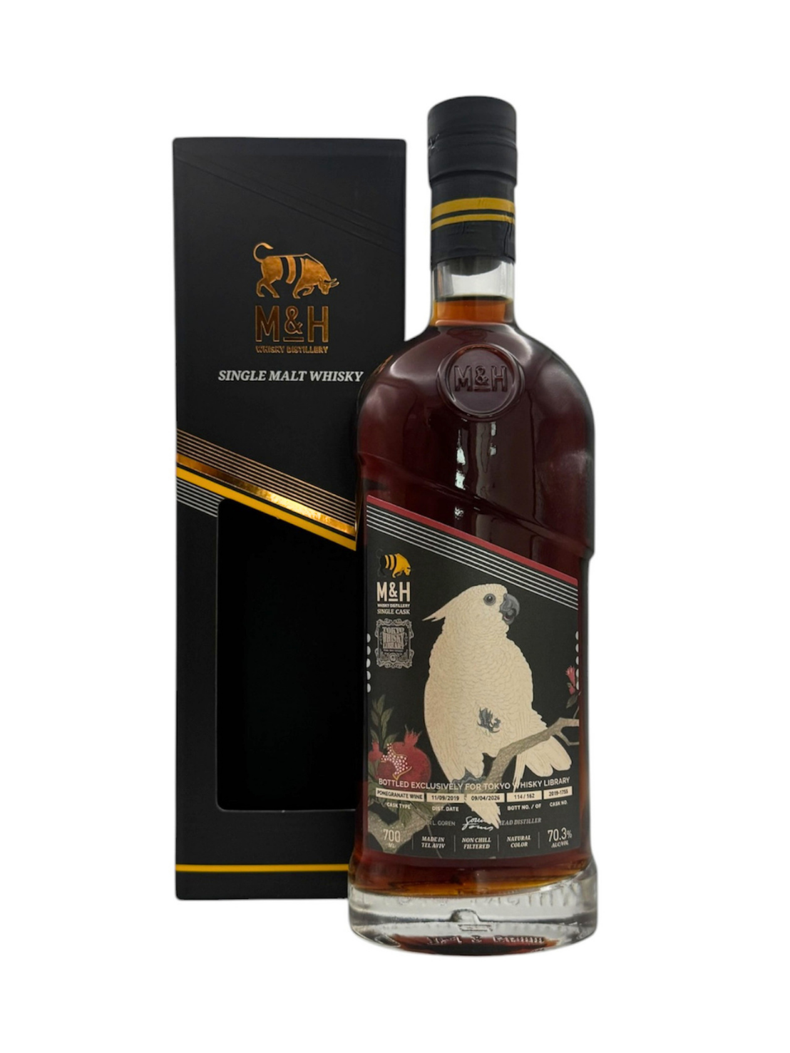 〔2026年8月発売〕M&H シングルカスク ザクロワイン for TOKYO Whisky Library 700ml 70.3%